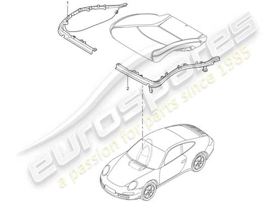 a part diagram from the Porsche 997 Gen. 2 parts catalogue