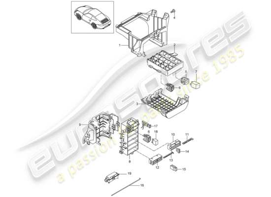 a part diagram from the Porsche 997 Gen. 2 parts catalogue