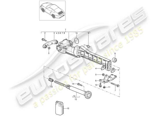 a part diagram from the Porsche 997 Gen. 2 parts catalogue