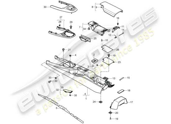 a part diagram from the Porsche 997 Gen. 2 parts catalogue