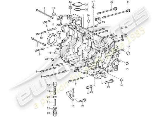 a part diagram from the Porsche 997 GT3 (2007) parts catalogue