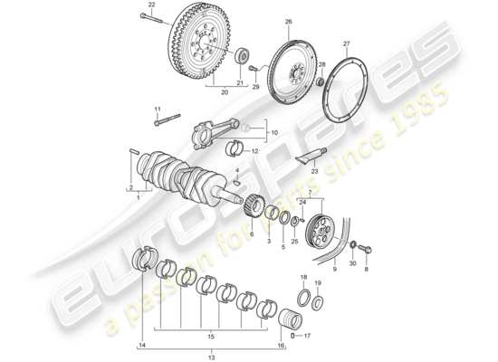 a part diagram from the Porsche 997 GT3 (2007) parts catalogue