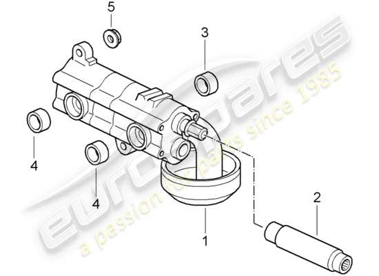 a part diagram from the Porsche 997 GT3 parts catalogue