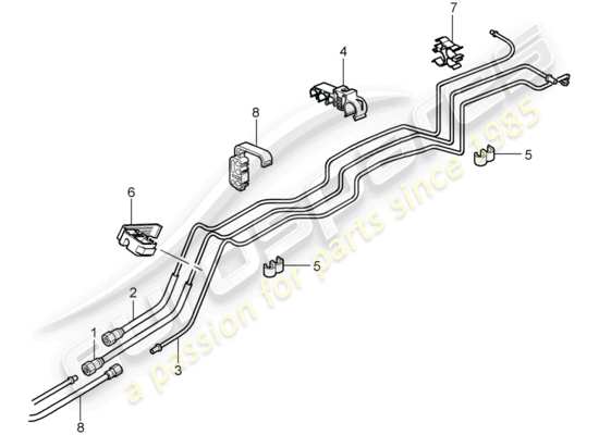 a part diagram from the Porsche 997 GT3 parts catalogue