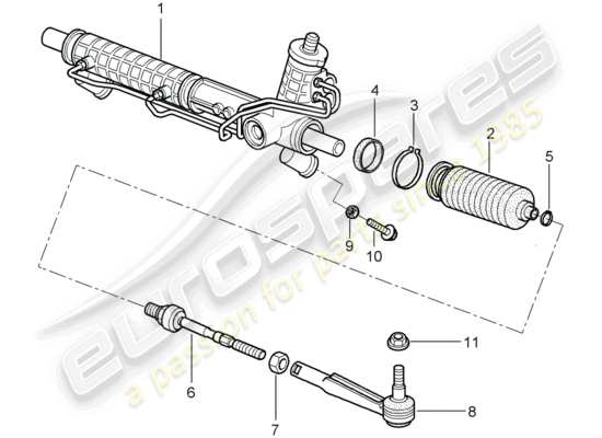 a part diagram from the Porsche 997 GT3 parts catalogue