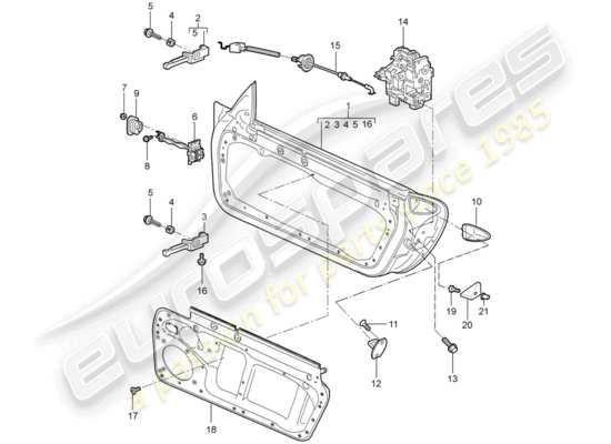 a part diagram from the Porsche 997 GT3 parts catalogue