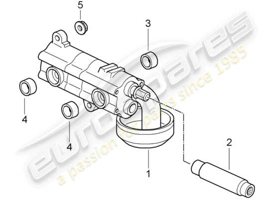 a part diagram from the Porsche 997 GT3 parts catalogue