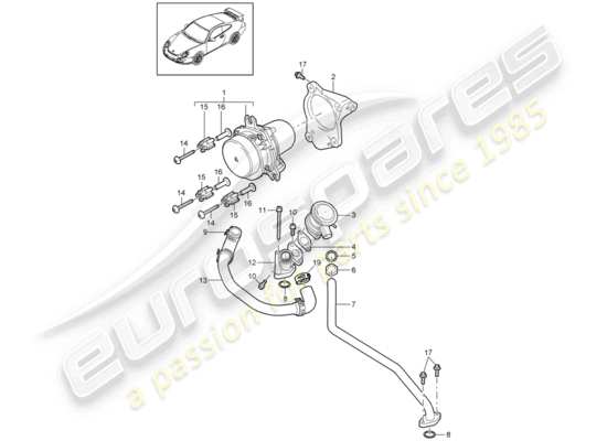a part diagram from the Porsche 997 GT3 (2008) parts catalogue