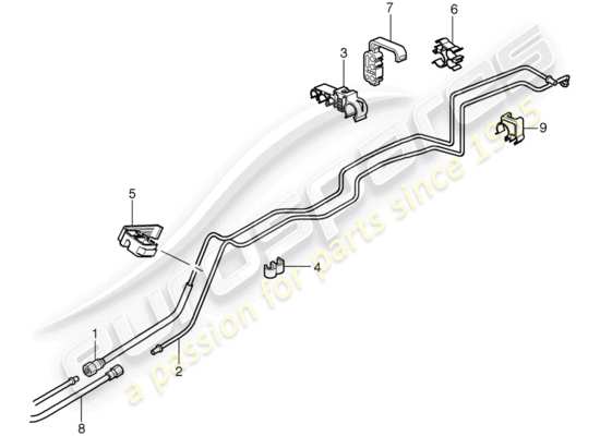 a part diagram from the Porsche 997 GT3 parts catalogue