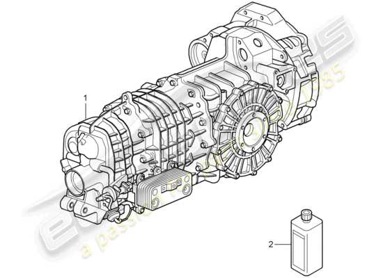 a part diagram from the Porsche 997 GT3 parts catalogue