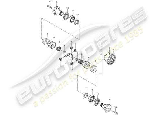 a part diagram from the Porsche 997 GT3 (2008) parts catalogue