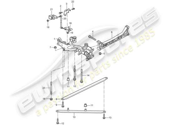 a part diagram from the Porsche 997 GT3 parts catalogue