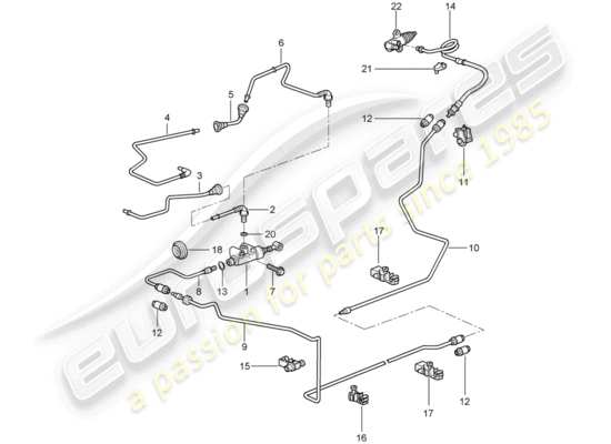 a part diagram from the Porsche 997 GT3 parts catalogue