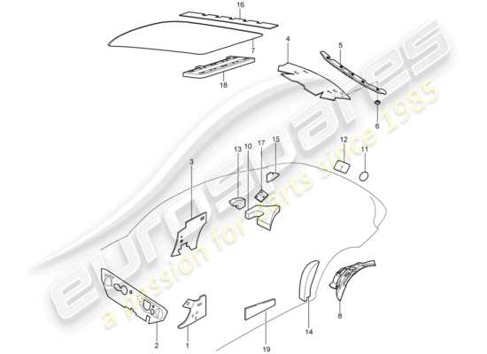 a part diagram from the Porsche 997 GT3 parts catalogue