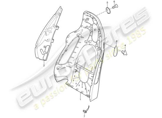 a part diagram from the Porsche 997 GT3 (2008) parts catalogue