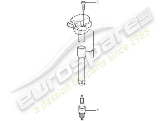 a part diagram from the Porsche 997 GT3 parts catalogue