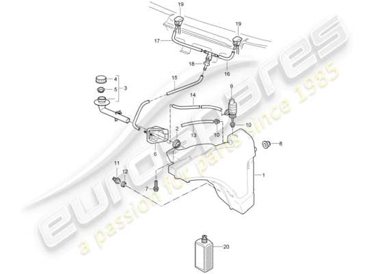 a part diagram from the Porsche 997 GT3 (2008) parts catalogue