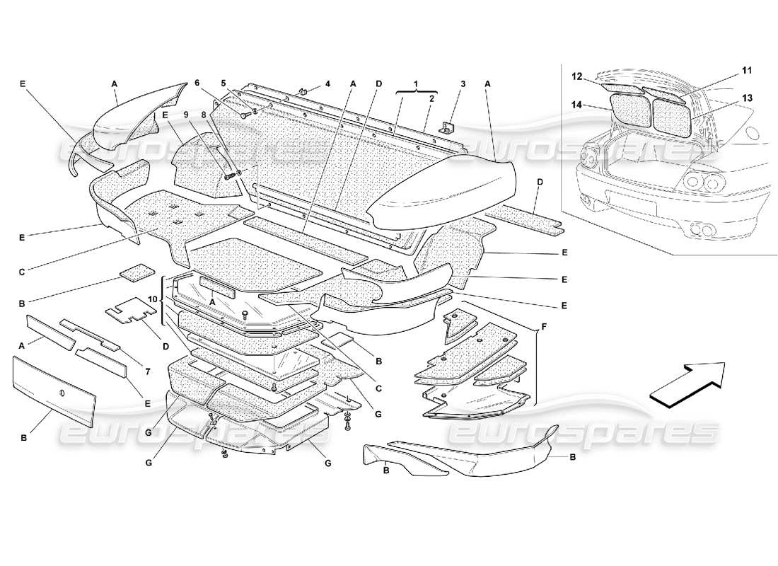 Part diagram containing part number 64721600