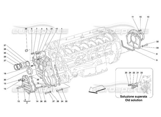 a part diagram from the Ferrari 456 parts catalogue