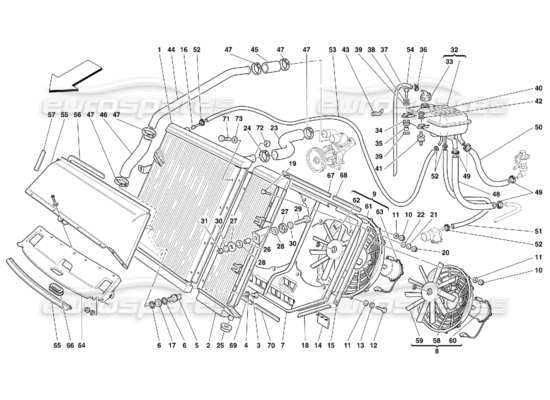 a part diagram from the Ferrari 456 parts catalogue