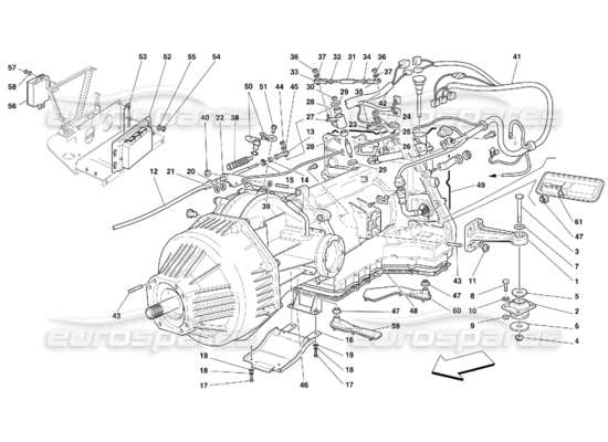 a part diagram from the Ferrari 456 parts catalogue