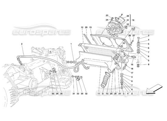 a part diagram from the Ferrari 456 GT/GTA parts catalogue