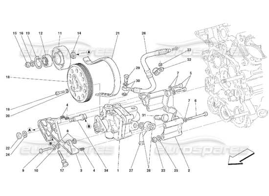 a part diagram from the Ferrari 456 parts catalogue