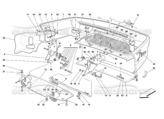 a part diagram from the Ferrari 456 GT/GTA parts catalogue