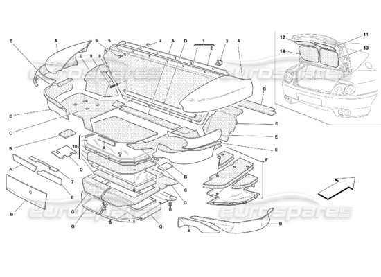 a part diagram from the Ferrari 456 parts catalogue