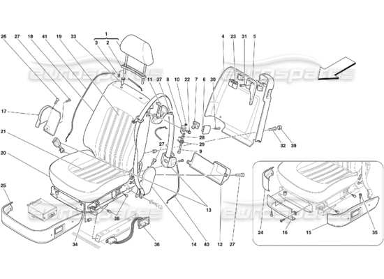 a part diagram from the Ferrari 456 GT/GTA parts catalogue