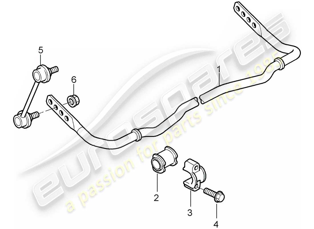 Porsche 997 GT3 (2009) stabilizer Part Diagram
