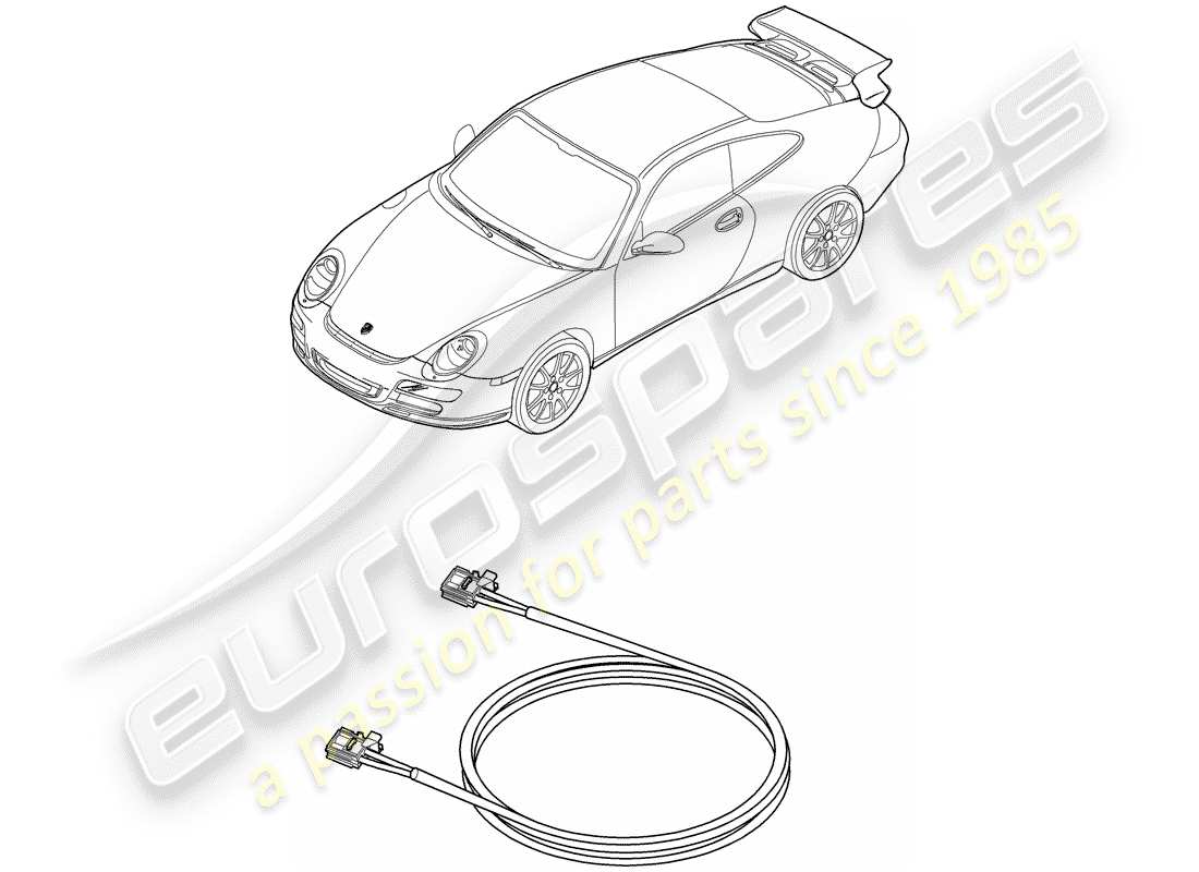 Porsche 997 GT3 (2009) light fibre optic Part Diagram