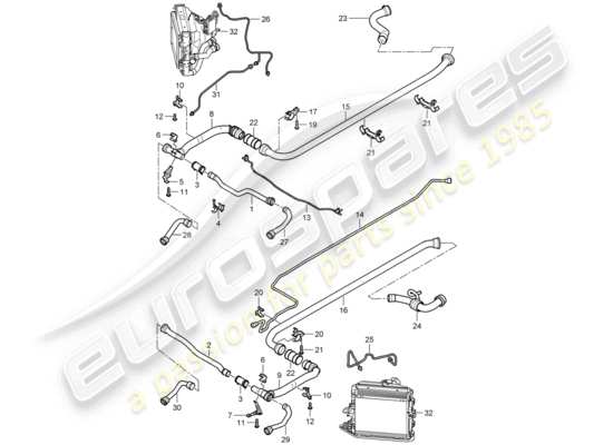 a part diagram from the Porsche 997 GT3 (2009) parts catalogue