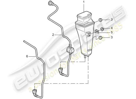 a part diagram from the Porsche 997 GT3 parts catalogue