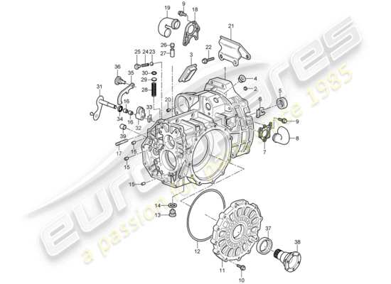 a part diagram from the Porsche 997 GT3 parts catalogue