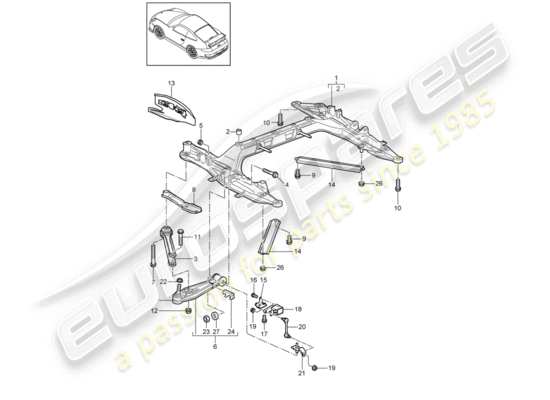 a part diagram from the Porsche 997 GT3 (2009) parts catalogue