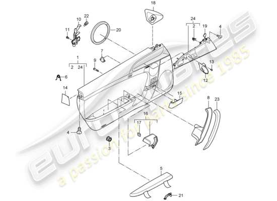 a part diagram from the Porsche 997 GT3 (2009) parts catalogue