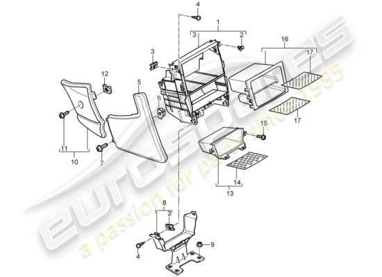 a part diagram from the Porsche 997 GT3 parts catalogue