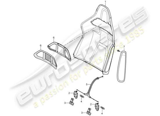 a part diagram from the Porsche 997 GT3 parts catalogue