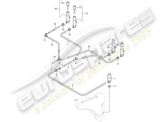 a part diagram from the Porsche 997 GT3 parts catalogue