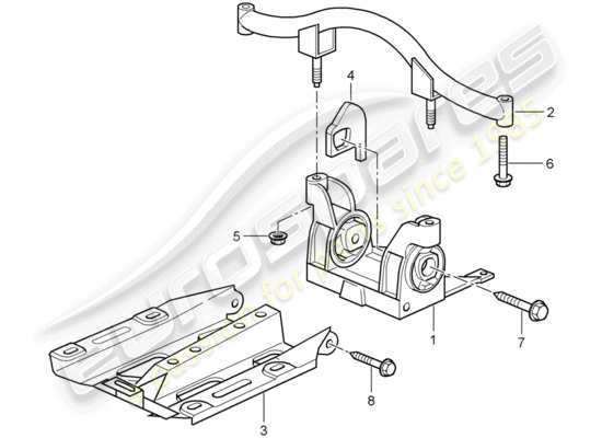 a part diagram from the Porsche 997 GT3 parts catalogue