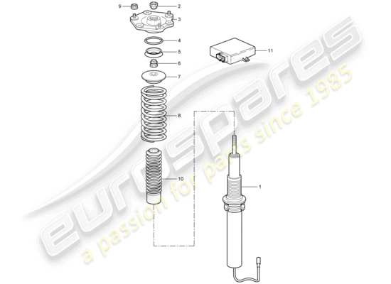 a part diagram from the Porsche 997 GT3 parts catalogue