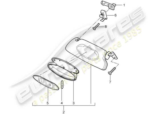 a part diagram from the Porsche 997 GT3 parts catalogue