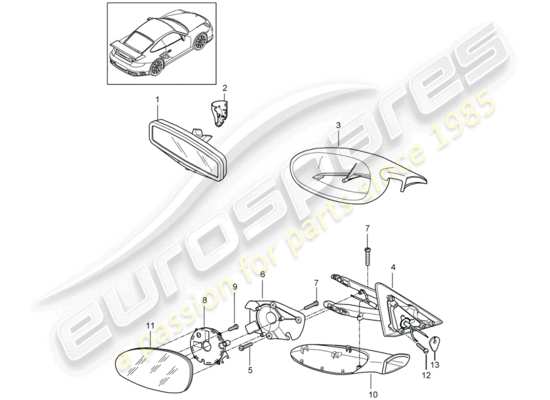 a part diagram from the Porsche 997 GT3 parts catalogue