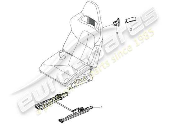 a part diagram from the Porsche 997 GT3 parts catalogue