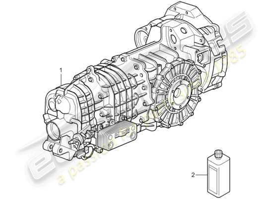 a part diagram from the Porsche 997 GT3 parts catalogue