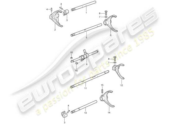 a part diagram from the Porsche 997 GT3 parts catalogue