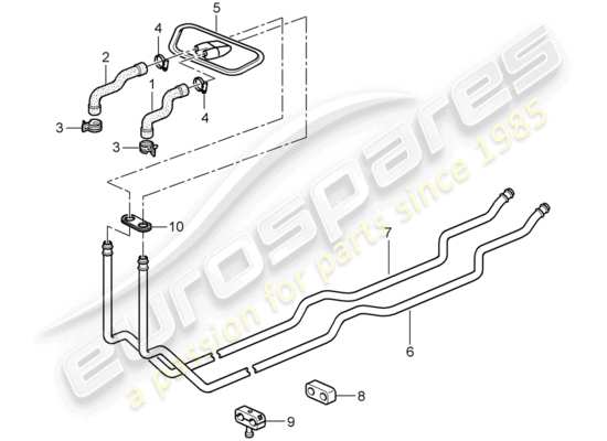 a part diagram from the Porsche 997 GT3 parts catalogue