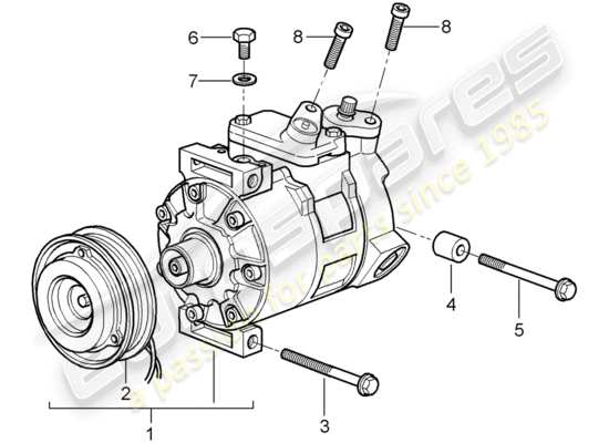 a part diagram from the Porsche 997 GT3 parts catalogue