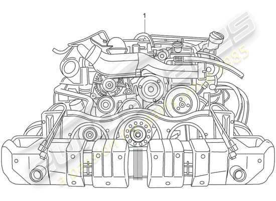 a part diagram from the Porsche 997 T/GT2 parts catalogue